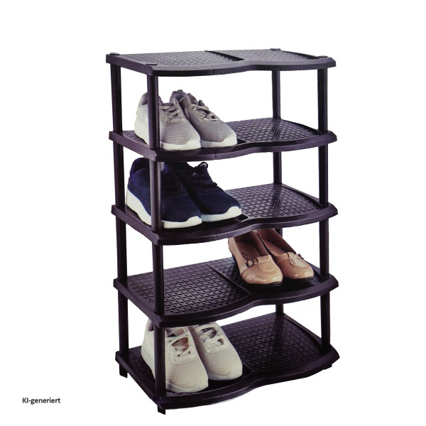 Schuhregal schwarz