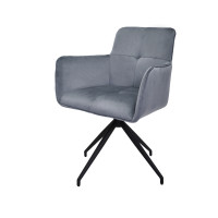 HTI-Living Letitia Velvet Dunkelgrau Drehstuhl HTI-Living Letitia Velvet Dunkelgrau Drehstuhl