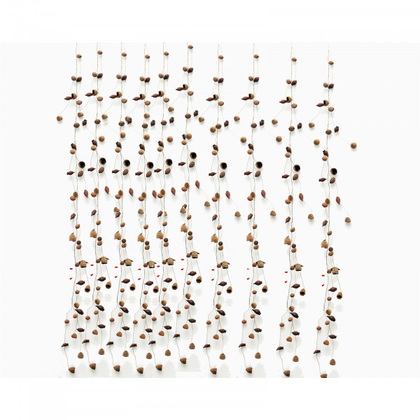 HTI-Living Holz/Draht Natur-Wandbehang 12 tlg.