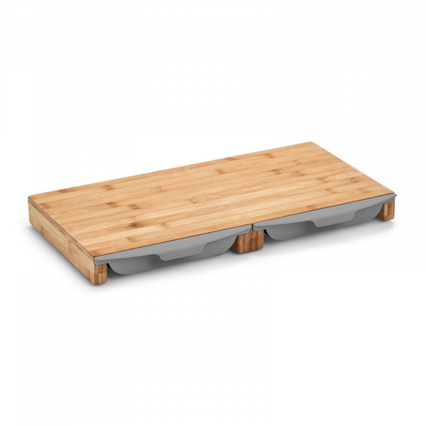 neuetischkultur Bambus/Kunststoff Schneidebrett 2 Auffangschalen
