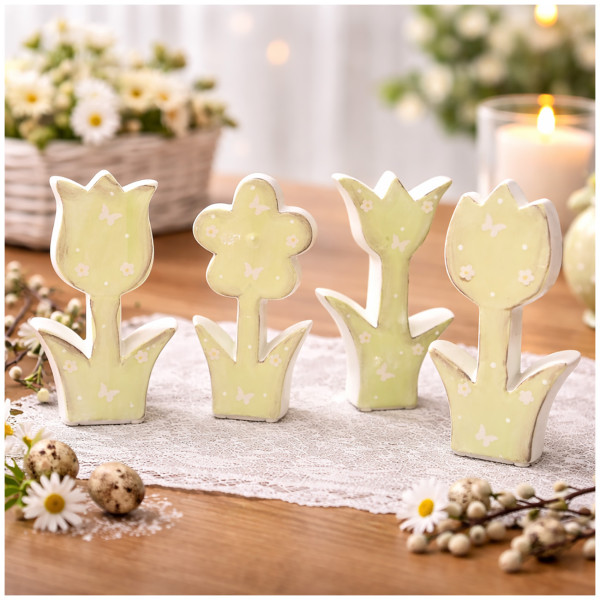 Blumen Spring Festival Green 4er Set