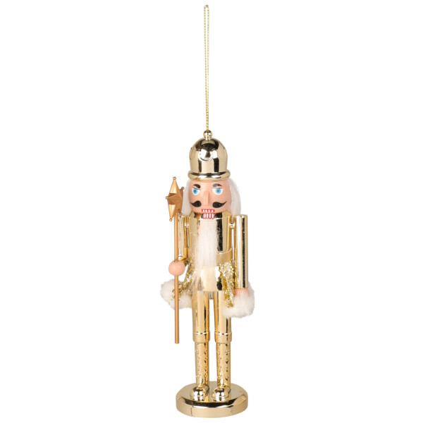 HÄNGEDEKO NUSSKNACKER 17CM GOL