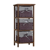 HTI-Living Mia Landhaus Braun Regal mit 3 Körben HTI-Living Mia Landhaus Braun Regal mit 3 Körben