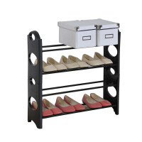 HTI-Living Lena Schwarz Schuhregal mit 4 Ablageflächen HTI-Living Lena Schwarz Schuhregal mit 4 Ablageflächen