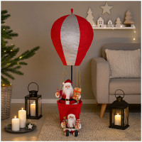HTI-Living Weihnachtsdeko 97 cm zum Aufhängen Weihnachtsmann Figur im Heißluftballon HTI-Living Weihnachtsdeko 97 cm zum Aufhängen Weihnachtsmann Figur im Heißluftballon