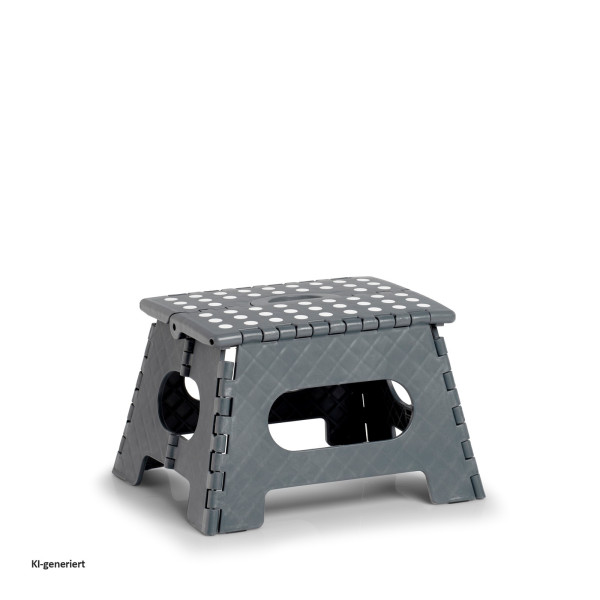 Klapphocker, Kunststoff, anthrazit 35 x 28 x 22 cm