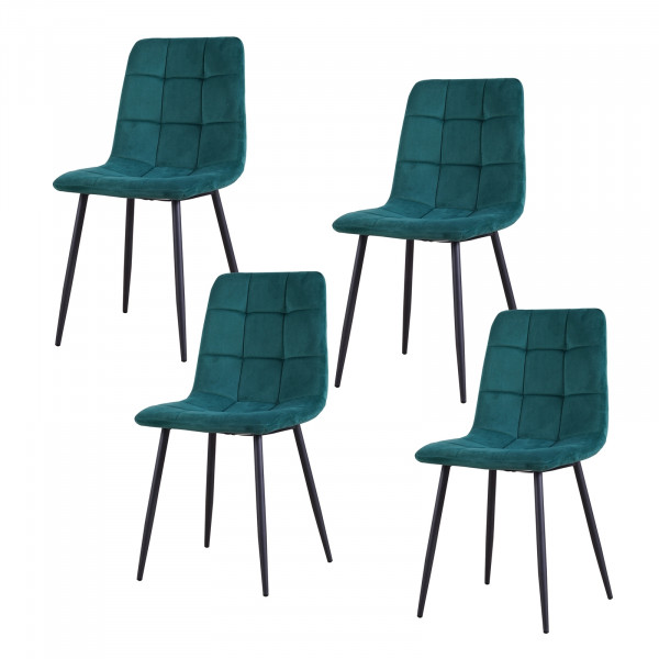 HTI-Living Mesa Velvet Grün Stuhl