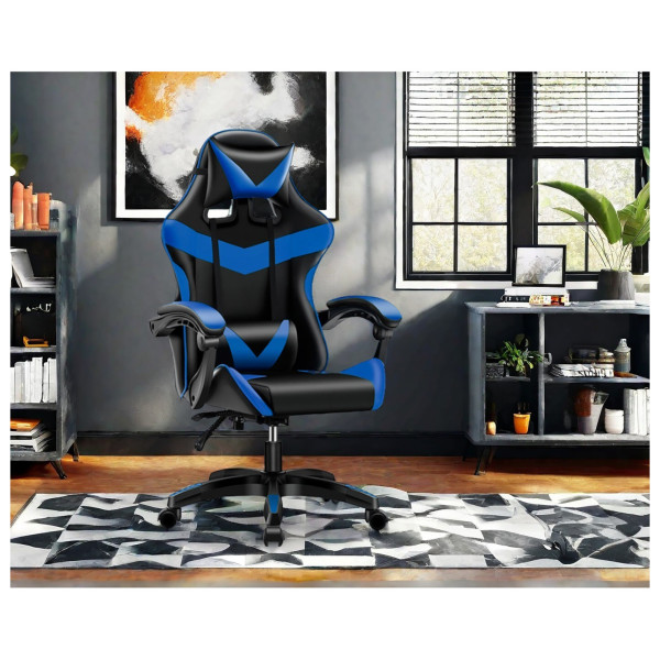 HTI-Living Krit Power Bürostuhl Schwarz/Blau