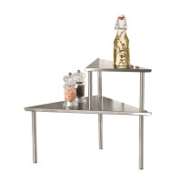 Michelino Edelstahl Eckregal Michelino Edelstahl Eckregal