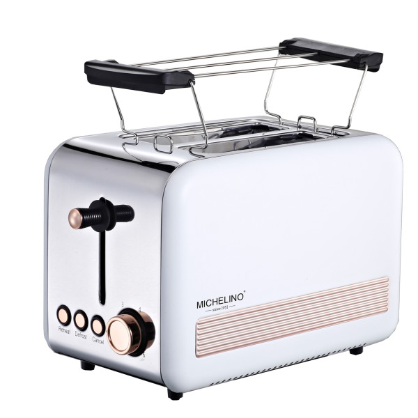 Toaster 2-Scheiben EDS, weiß/rose