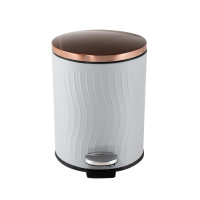 HTI-Living Jannik 12 Liter Grau Kupfer Treteimer HTI-Living Jannik 12 Liter Grau Kupfer Treteimer