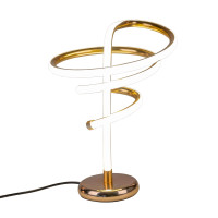 Formano aus Metall Gold LED Tischlampe Spirale Formano aus Metall Gold LED Tischlampe Spirale