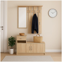 HTI-Living Thekla Sonoma Garderobenpaneel mit Schuhschrank HTI-Living Thekla Sonoma Garderobenpaneel mit Schuhschrank