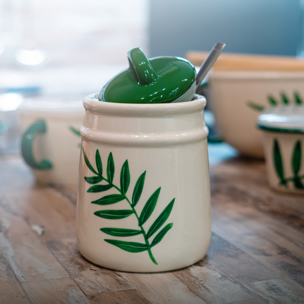 Neuetischkultur Olivenzweig Lebensmitteldose im Landhausstil 11 x 16 cm