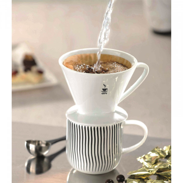 GEFU Sandro Porzellan-Kaffeefilter, Grösse 2