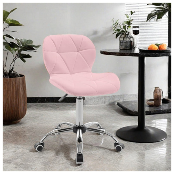 HTI-Living Kunstleder Rosa Drehstuhl Neville