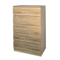 HTI-Living Thekla Sonoma Kommode mit 5 grifflosen Schubladen HTI-Living Thekla Sonoma Kommode mit 5 grifflosen Schubladen