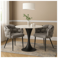 HTI-Living Alsen Schwarz Grau Stuhl HTI-Living Alsen Schwarz Grau Stuhl