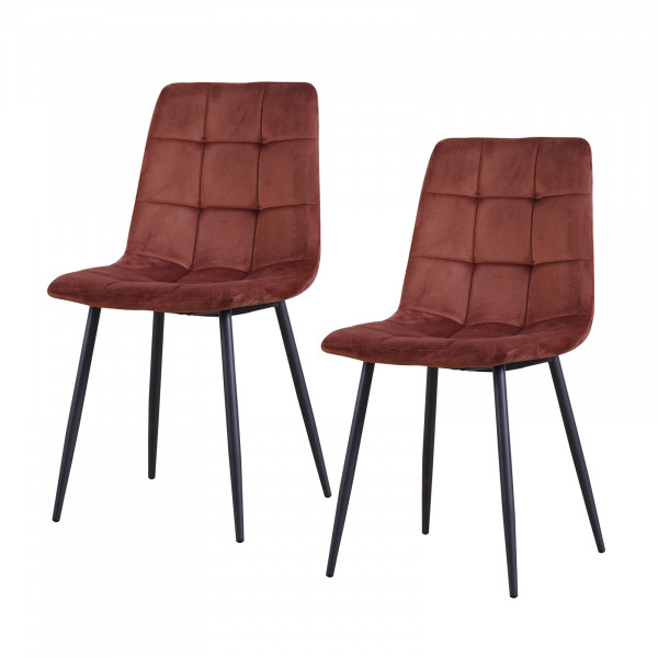 HTI-Living Mesa Velvet Braun Stuhl