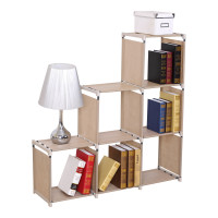 HTI-Living Lena Stoffregal Stufenregal 6 Fächer HTI-Living Lena Stoffregal Stufenregal 6 Fächer