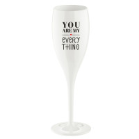 Koziol CHEERS No. 1 YOU ARE MY EVERYTHING Sektglas 100 ml mit Druck Koziol CHEERS No. 1 YOU ARE MY EVERYTHING Sektglas 100 ml mit Druck