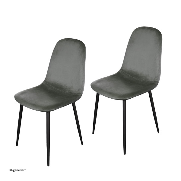 Stuhl Savannah Velvet 2er-Set