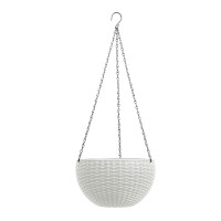 HTI-Living Rattanoptik Weiß Blumenampel Nessa HTI-Living Rattanoptik Weiß Blumenampel Nessa