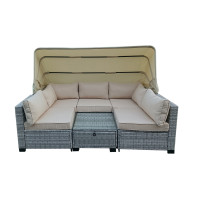 HTI-Living Eleni Grau/Beige Outdoor Sofa HTI-Living Eleni Grau/Beige Outdoor Sofa