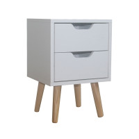 Vorschau: HTI-Living Thekla Weiß Nachttisch 2 Schubladen Vorschau: HTI-Living Thekla Weiß Nachttisch 2 Schubladen