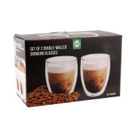 neuetischkultur Kaffeeglas Teeglas 2er Set doppelwandige Thermogläser ohne Henkel neuetischkultur Kaffeeglas Teeglas 2er Set doppelwandige Thermogläser ohne Henkel