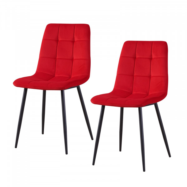 HTI-Living Mesa Velvet Rot Stuhl