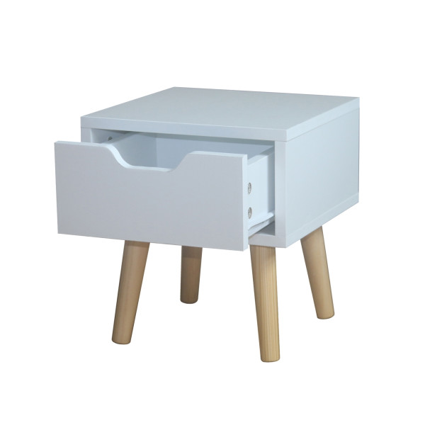HTI-Living Thekla Weiß Nachttisch 1 Schublade