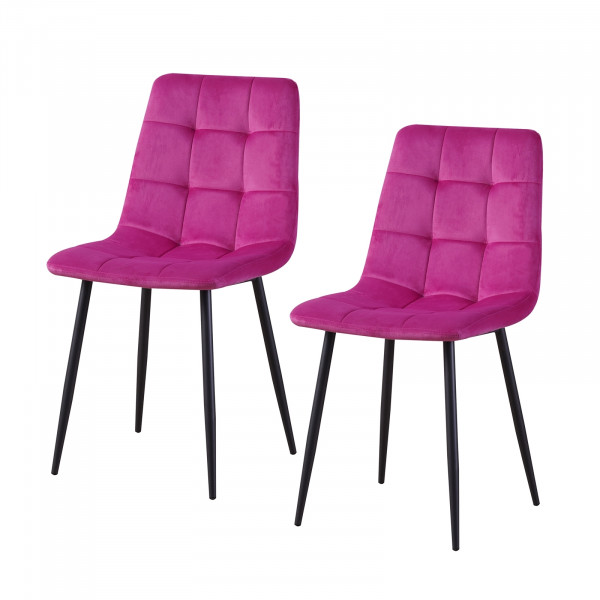 HTI-Living Mesa Velvet Pink Stuhl