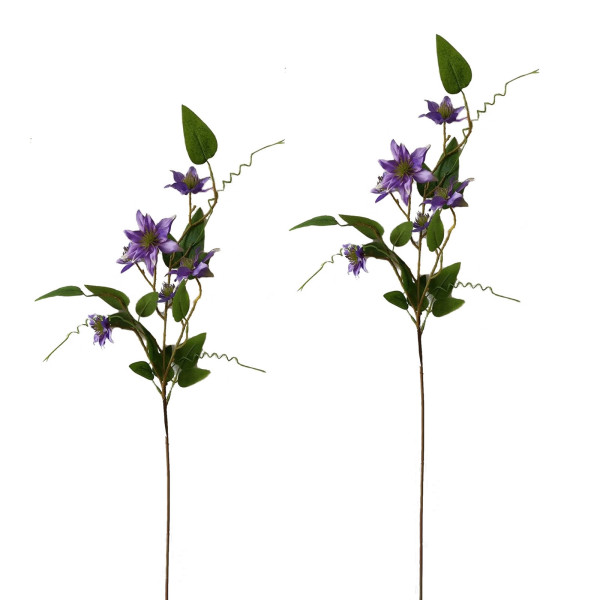 Kunstblume Flora03 Flora Grün-Lila Kunststoff