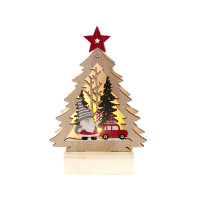 HTI-Living Weihnachtsmann kommt mit dem Auto Leuchtspitze HTI-Living Weihnachtsmann kommt mit dem Auto Leuchtspitze