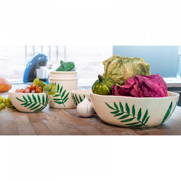 Neuetischkultur Olivenzweig Lebensmitteldose im Landhausstil 11 x 16 cm