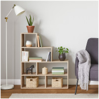 Vorschau: HTI-Living Bücherregal 114 x 114 x 30 cm vielseitig einsetzba Stufenregal in Sonoma Holzoptik Raumte Vorschau: HTI-Living Bücherregal 114 x 114 x 30 cm vielseitig einsetzba Stufenregal in Sonoma Holzoptik Raumte