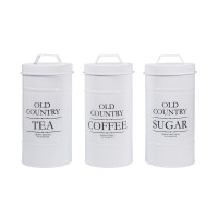 neuetischkultur Landhaus Weiß Vorratsdosen 3er-Set neuetischkultur Landhaus Weiß Vorratsdosen 3er-Set