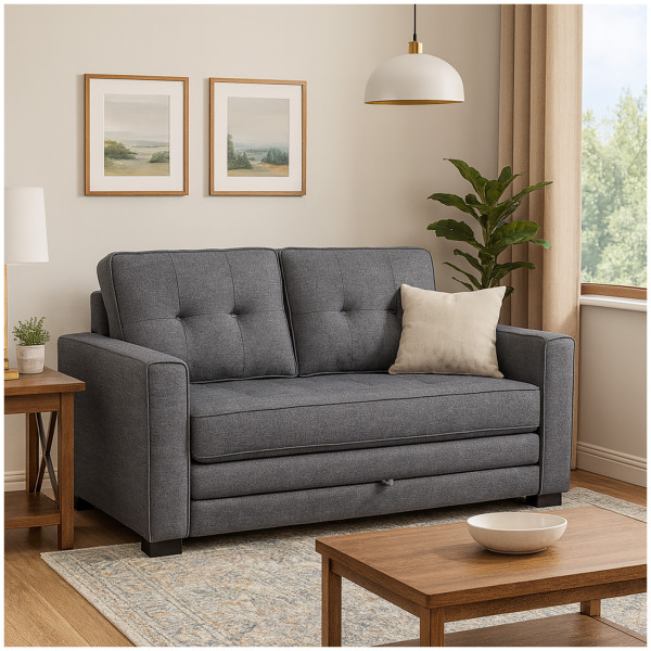 Schlafsofa Azaria Hellgrau