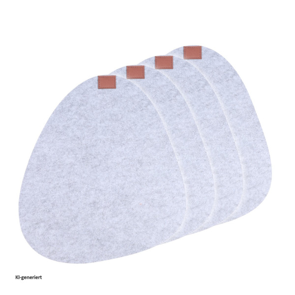 esmerina® 4er Set Platzsets oval, Filz