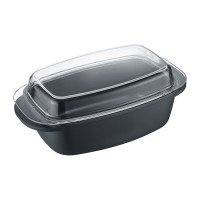 Berndes 32 x 21 cm Aluguss-Unibräter mit Glasdeckel Berndes 32 x 21 cm Aluguss-Unibräter mit Glasdeckel