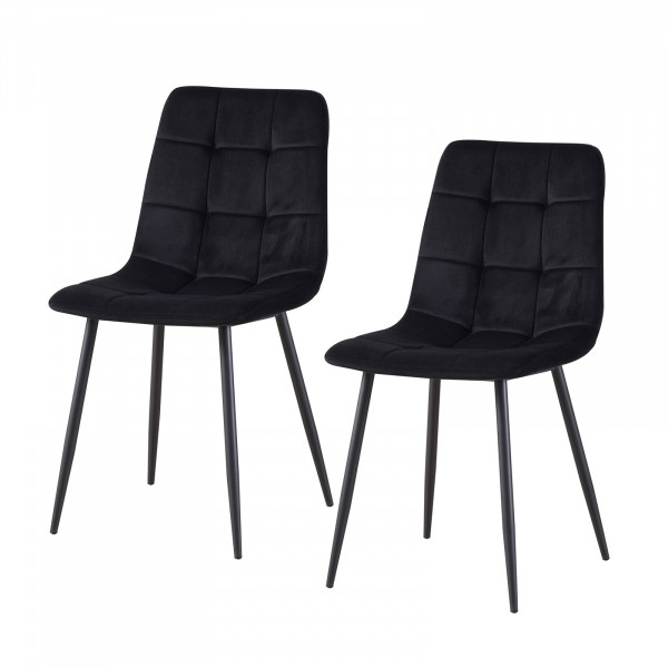 HTI-Living Mesa Velvet Schwarz Stuhl