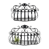 Formano aus Metall Schwarz Wandkörbe 2er-Set Formano aus Metall Schwarz Wandkörbe 2er-Set