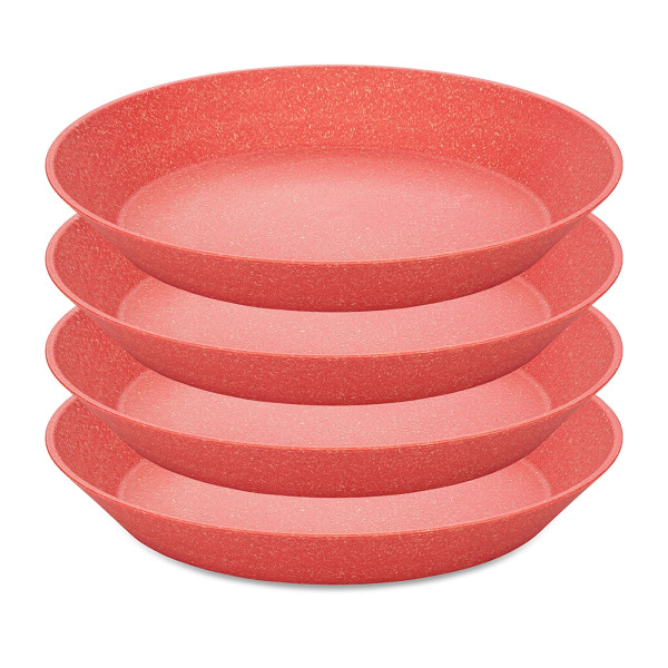 Koziol CONNECT PLATE Tiefer Teller 24 cm 4er-Set