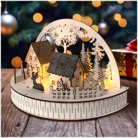 HTI-Living Rehe Weihnachtsszene beleuchtet HTI-Living Rehe Weihnachtsszene beleuchtet