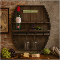 HTI-Living Weinbar, Likörbar und Grappabar Wandbar im Weinfass-Design HTI-Living Weinbar, Likörbar und Grappabar Wandbar im Weinfass-Design