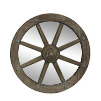 Vorschau: HTI-Line Rustikaler Dekospiegel Ø 70 cm Wandspiegel im Wagenrad-Design Vorschau: HTI-Line Rustikaler Dekospiegel Ø 70 cm Wandspiegel im Wagenrad-Design