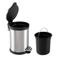 Vorschau: HTI-Living Jannik 5 Liter Treteimer Edelstahl Vorschau: HTI-Living Jannik 5 Liter Treteimer Edelstahl