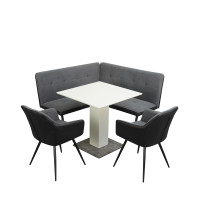 HTI-Living Joschka Sitzgruppe Anthrazit/Grau/Weiß HTI-Living Joschka Sitzgruppe Anthrazit/Grau/Weiß