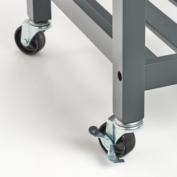 HTI-Living MDF/Bambus Küchenrollwagen